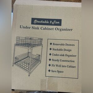 Stackable 2-Tier Under Sink Cabinet Organizer